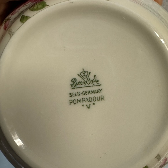 Rosenthal Courtship Flat Cream Soup Bowl & Saucer set pompadour - Picture 13 of 13